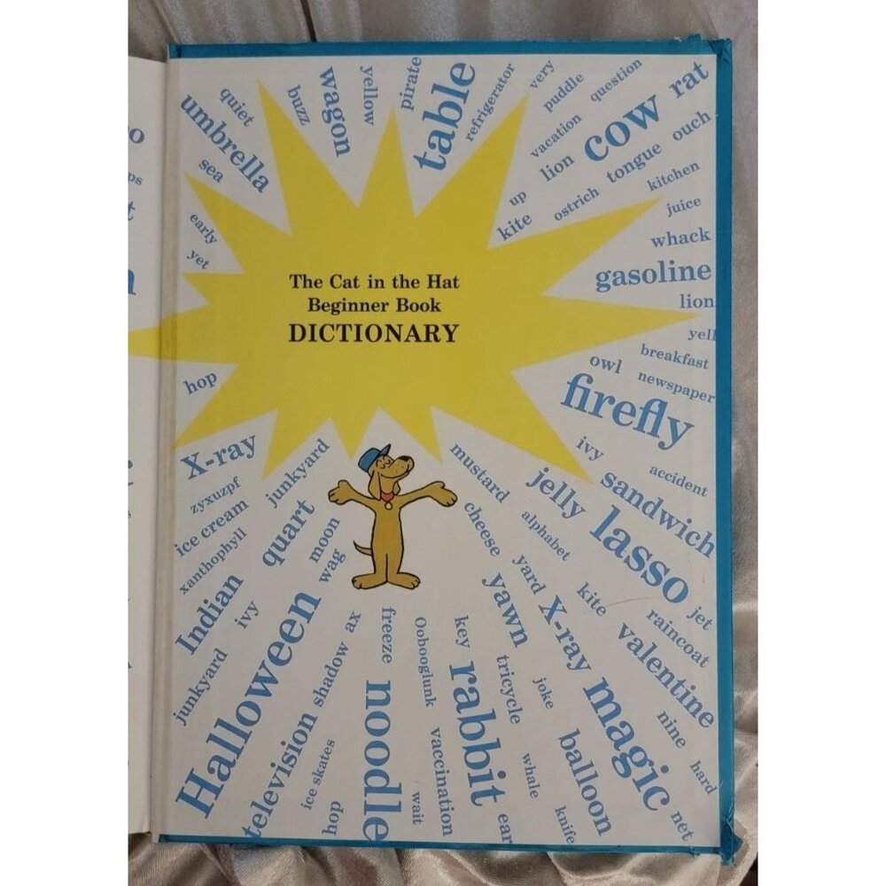 Vintage The Cat in the Hat Beginner Book Dictionary Hardcover | Dr. Seuss | P.D. - Picture 10 of 13